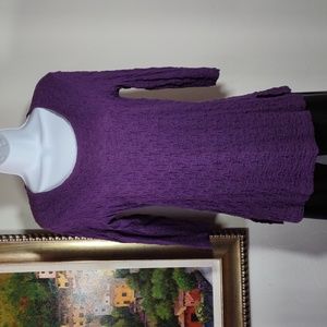 CSC Studio Stretch Pucker Knit Tunic Top